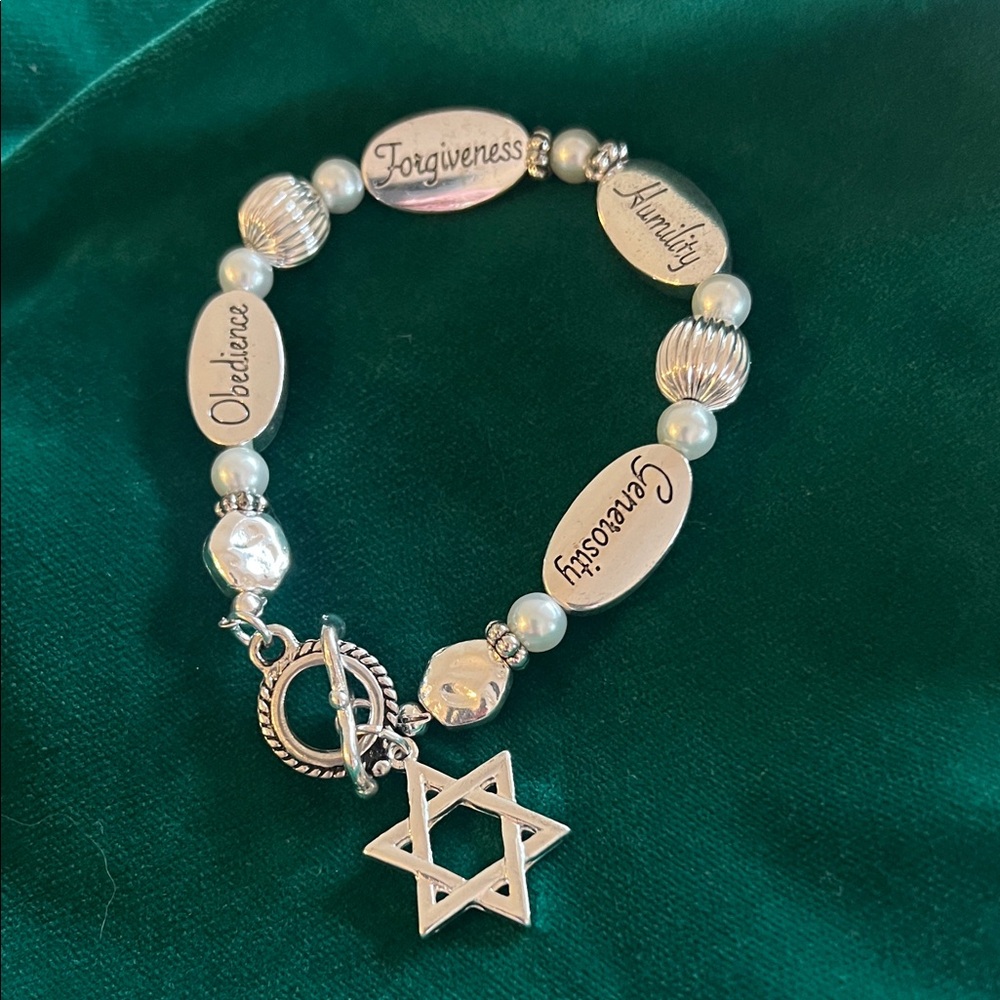 Chamilia Silver Bracelet with Inspirational Charms
